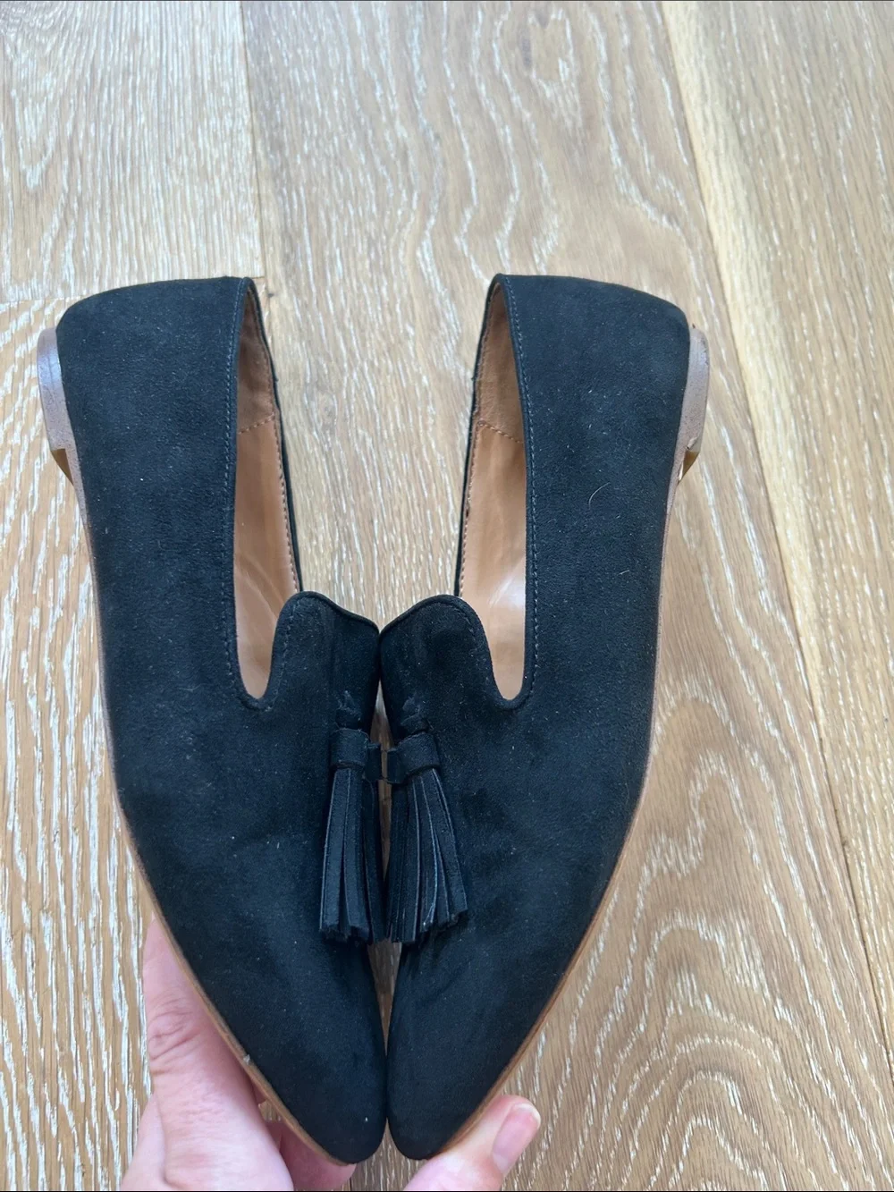 J. Crew Faux Suede Tassel Loafer Size 7